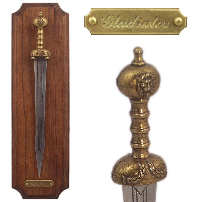Panoply with gladiator sword (30cm)