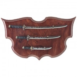 Panoply with a set of samurai swords (32cm)