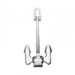 Miniature Hall anchor of gray metal