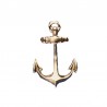 Anchor of gilded metal - 30x20x2mm