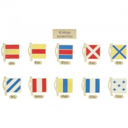 Miniature international signals flags