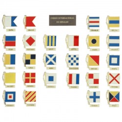 Miniature nautical signal flags