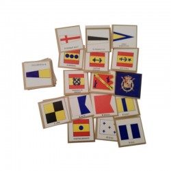 Banderas de señales náuticas miniatura cartulina