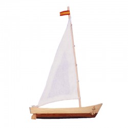 Barco de vela miniatura