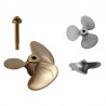 Miniature gilded propeller
