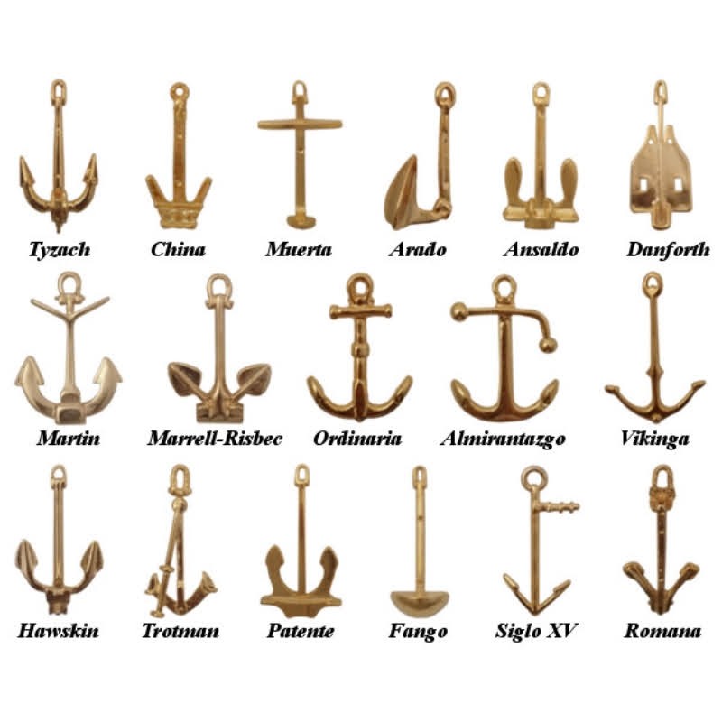 Set of miniature anchors