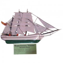 Miniature Galatea school-sailship