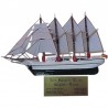 Miniature Elcano school-sailship