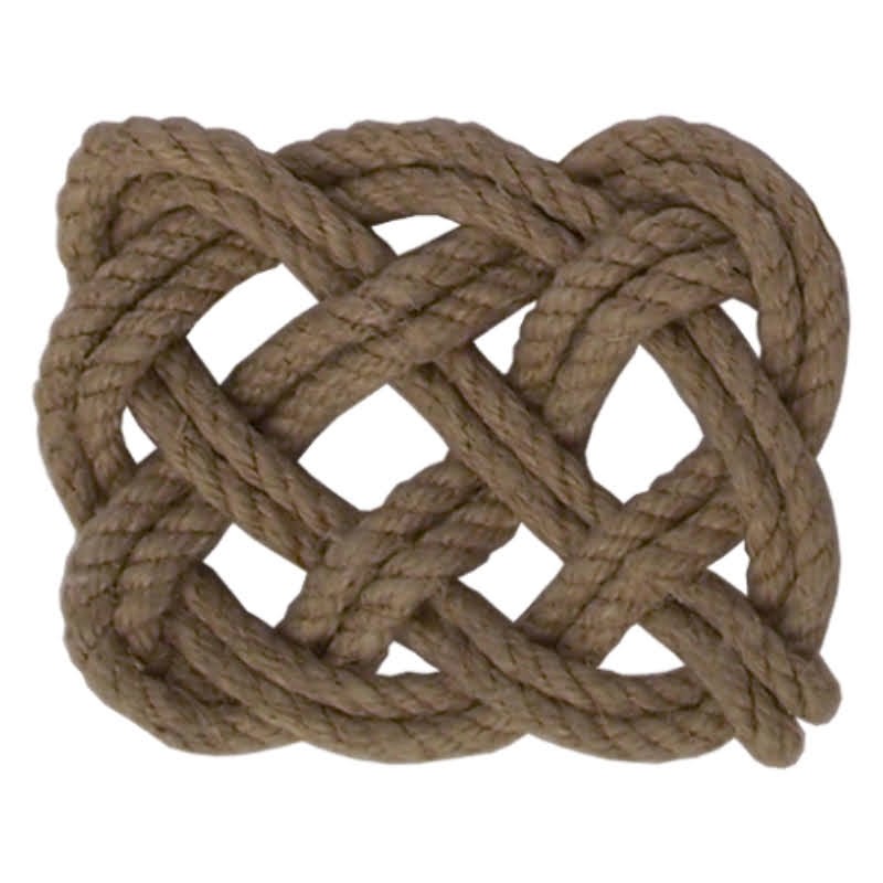 Hemp rope square mat