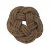 Round mat of hemp rope