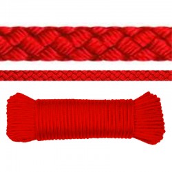 red polyamide cord skein
