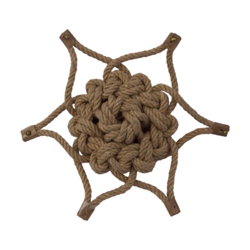 Boatswain wall knot of hemp rope