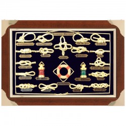 Knotboard with gilded knots and navy background