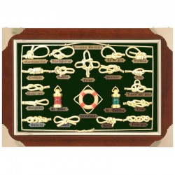 Knotboard with gilded knots and green background