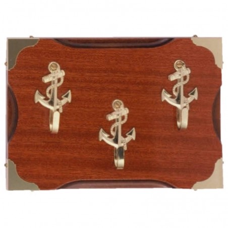 Key hanger with 3 anchor hooks