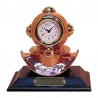 Escafandra de latón y cobre con reloj, 19x16x14cm
