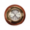 Reloj portillo bronce 22cm sobre metopa madera