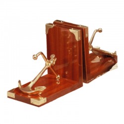 Pair of bookends with Admiralty anchor