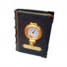 Bookend with thermometer in brass porthole 13x10x5cm