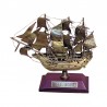 Sailboat "HMS Bounty" of old brass 10x8x4cm