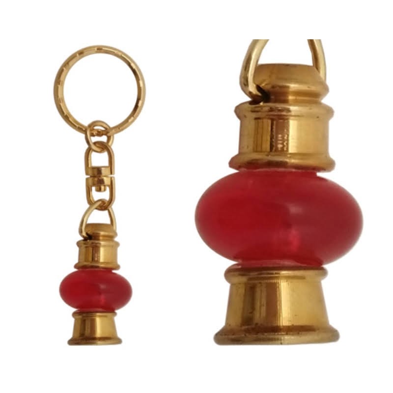 Keychain Lantern red light bulb