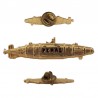 Pin Submarino Peral, de metal dorado