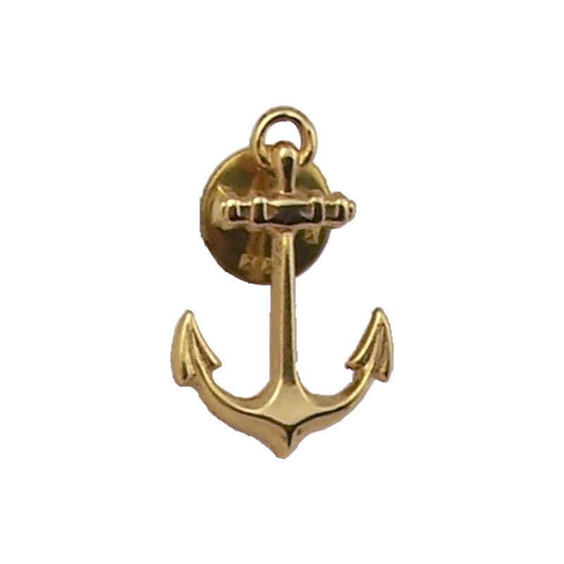 Pin Anchor, gilded metal