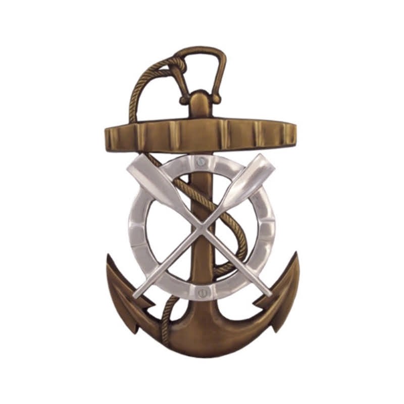Anchor, oars and lifebuoy for wall