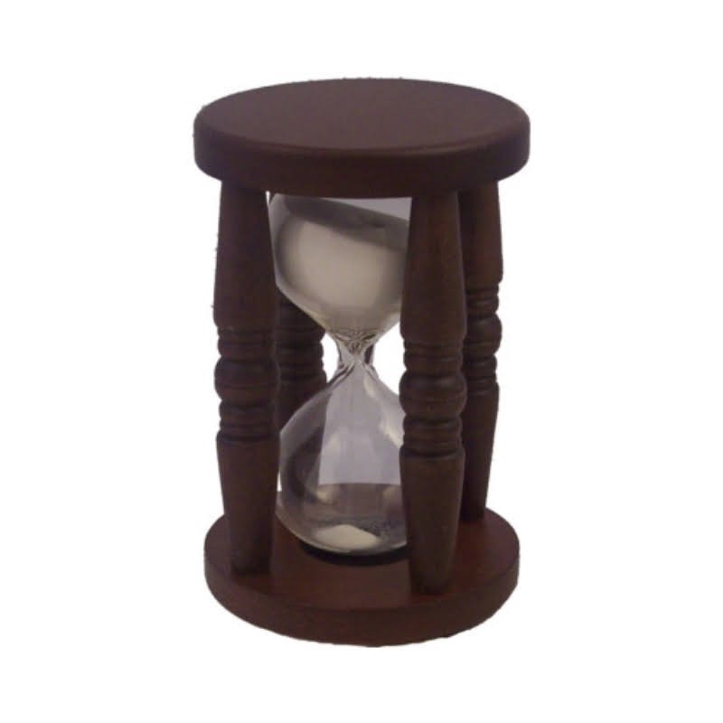 Wooden hourglass 13x8cm