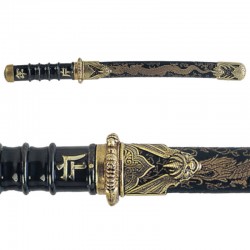 Tanto, puñal samurai, época Edo, Japón (49cm)