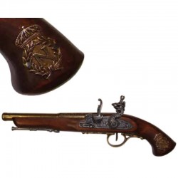 Flintlock pistol (left-handed), France 18th. C.