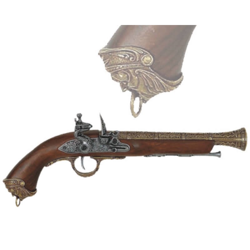 Flintlock pirate pistol, Italy 18th. century