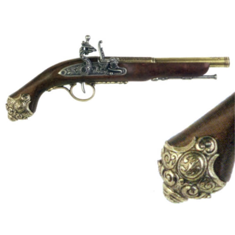 Pistola de percusión, siglo XVIII