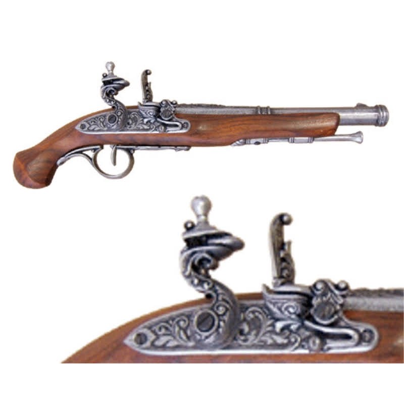 Flintlock pistol, 18th. century
