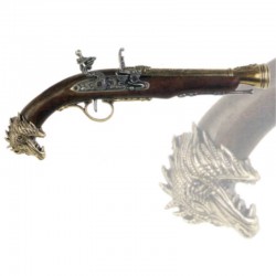 Pistola pirata de chispa, siglo XVIII