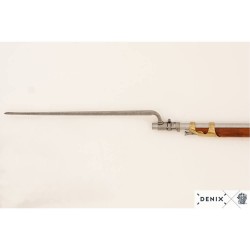 Rifle francés con bayoneta, época Napoleón