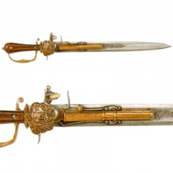 Pistola-espada francesa, siglo XVIII