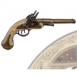 2-barrels pistol, 18th century