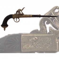 Pistol with folding knife-bayonet