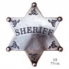 Placa Sheriff de 6 puntas