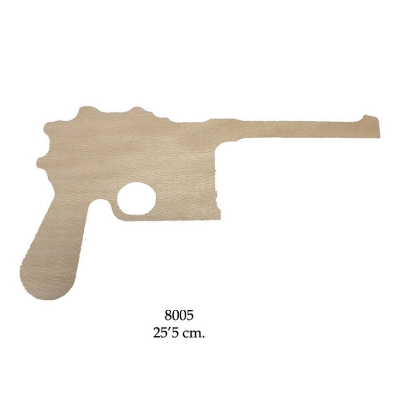 Luger pistol, wooden silhouette to be painted