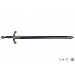 Espada de caballero templario, con funda