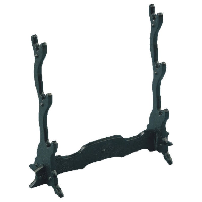 Metal stand for three miniature of weapons