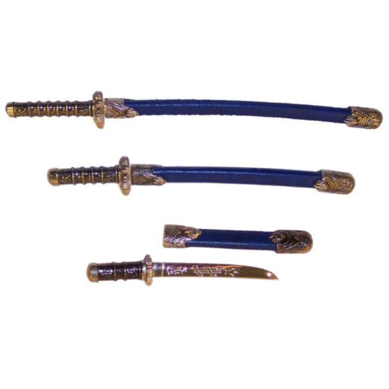 Set of 3 samurai mini-weapons