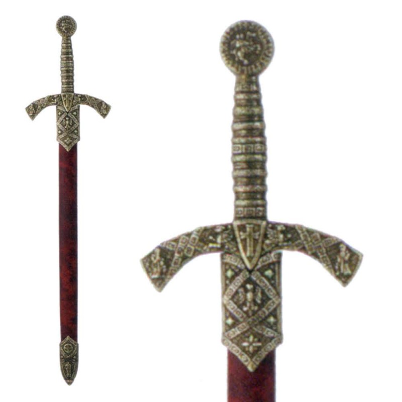 Abrecartas espada de caballero templario