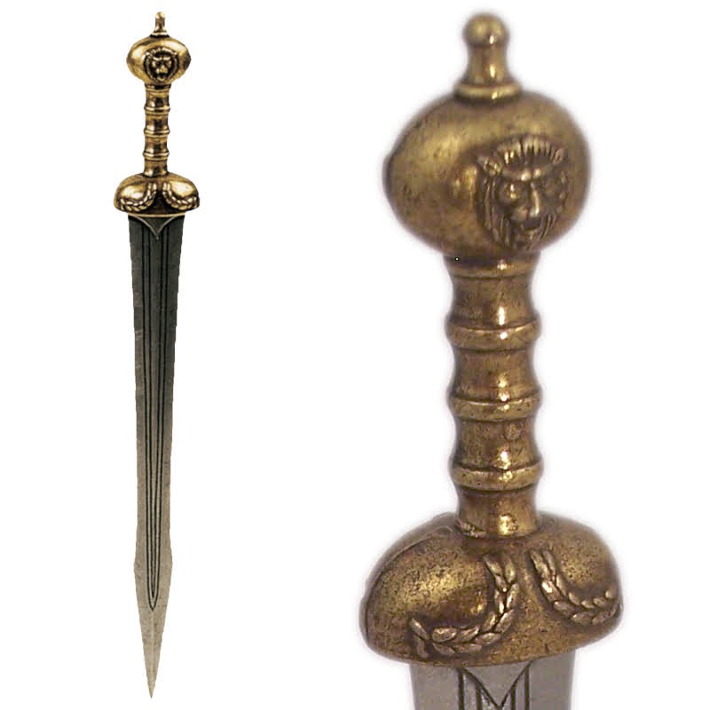 Abrecartas espada de Gladiador miniatura