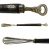 Nautical brass and wood shoehorn, 61cm