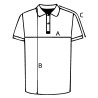 PER nautical polo shirt, 100% cotton, navy blue