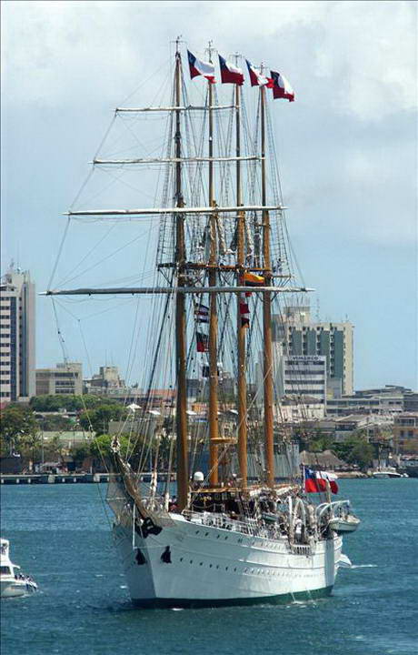 View of Captain Miranda, near port